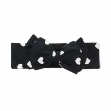 Повязка на голову с бантом и принтом