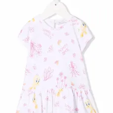 Платье-футболка с графичным принтом