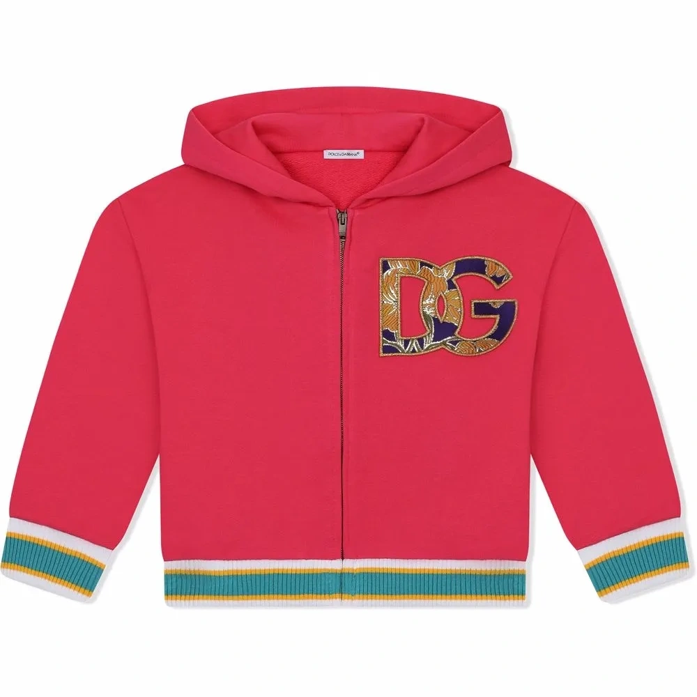 Худи на молнии с нашивкой-логотипом