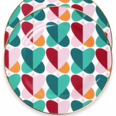 Набор из двух десертных тарелок с принтом Farfale Набор из двух десертных тарелок с принтом Farfale