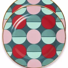 Набор из двух тарелок с принтом Набор из двух тарелок с принтом