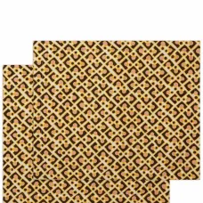 Набор из двух обеденных ковриков с геометричным принтом