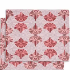 Набор из двух обеденных ковриков с геометричным принтом