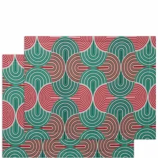 Набор из двух обеденных ковриков с геометричным принтом