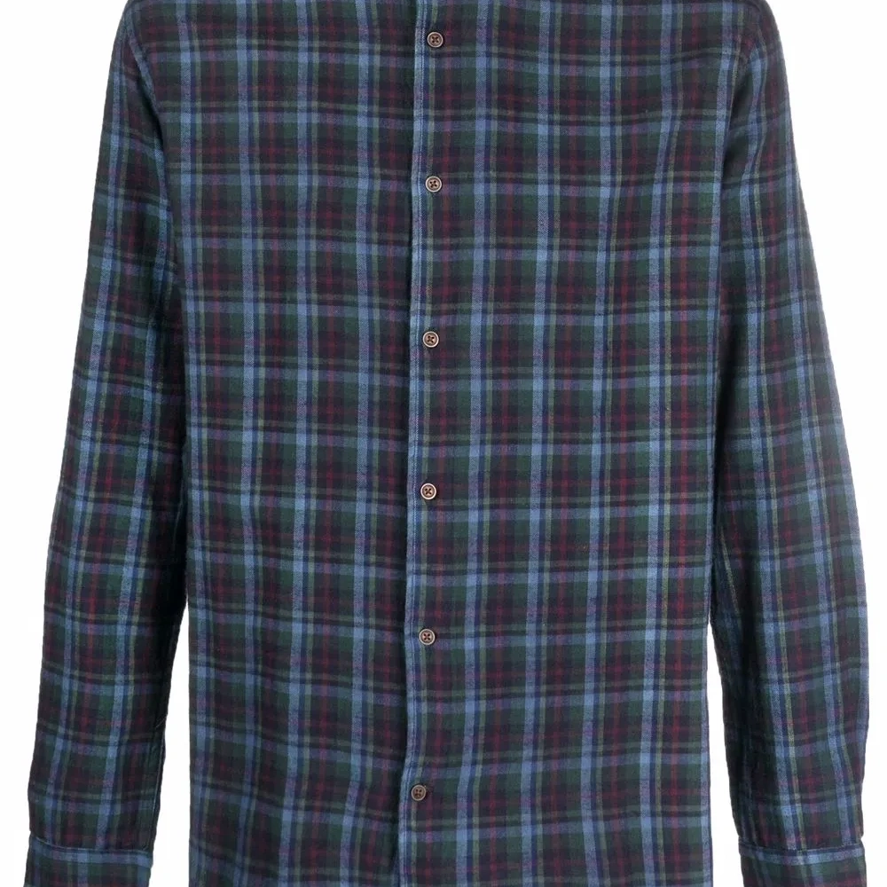 Клетчатая рубашка с длинными рукавами