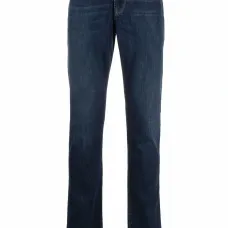 Прямые джинсы средней посадки