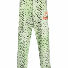 спортивные брюки с абстрактным принтом