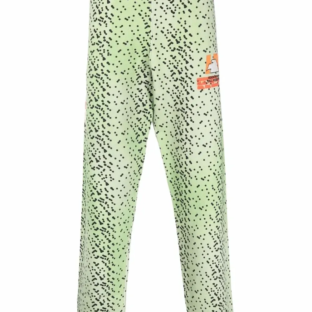 спортивные брюки с абстрактным принтом