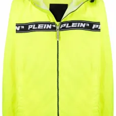 Легкая куртка с капюшоном и логотипом Легкая куртка с капюшоном и логотипом