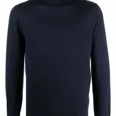 Джемпер тонкой вязки с высоким воротником