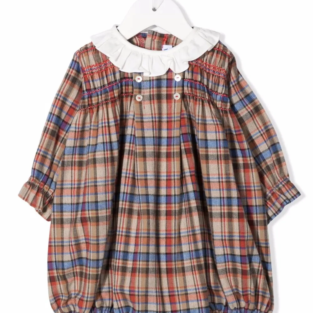 ромпер в клетку тартан