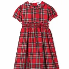 Платье в клетку тартан