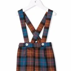 Клетчатые шорты на подтяжках