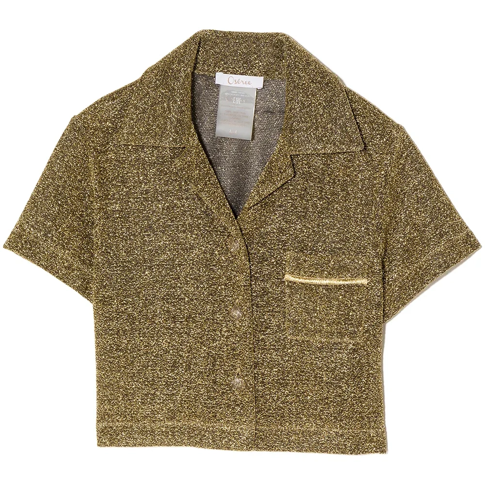 Рубашка с короткими рукавами и блестками