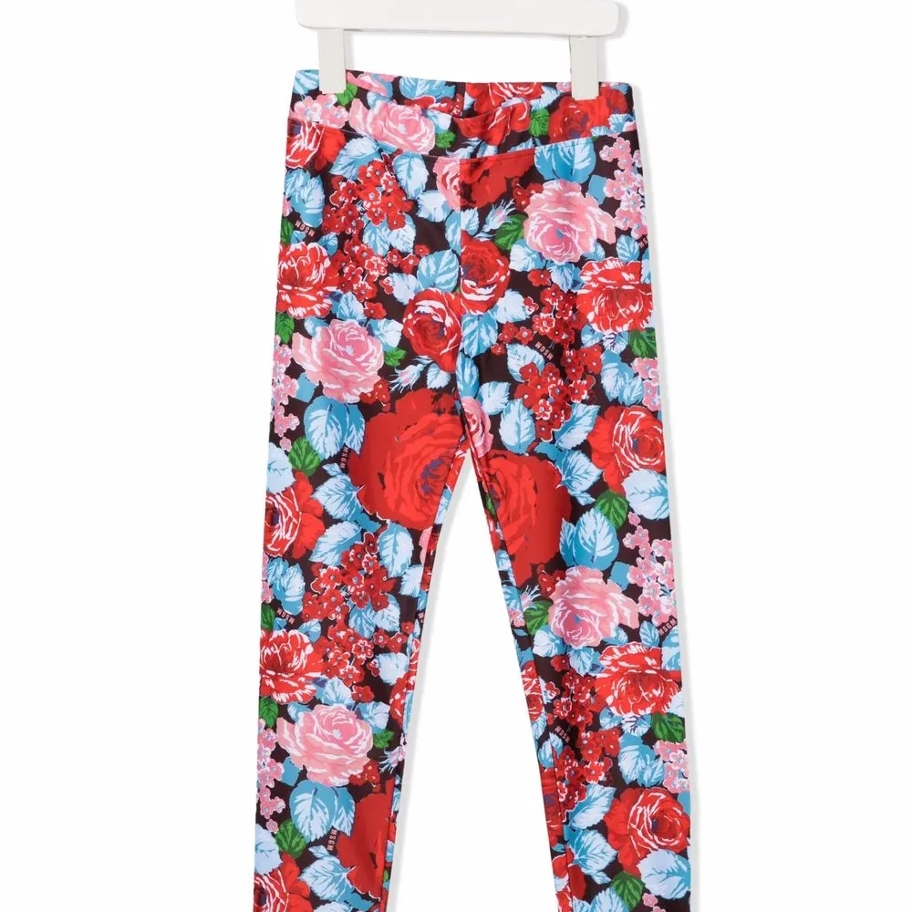 Легинсы с цветочным принтом