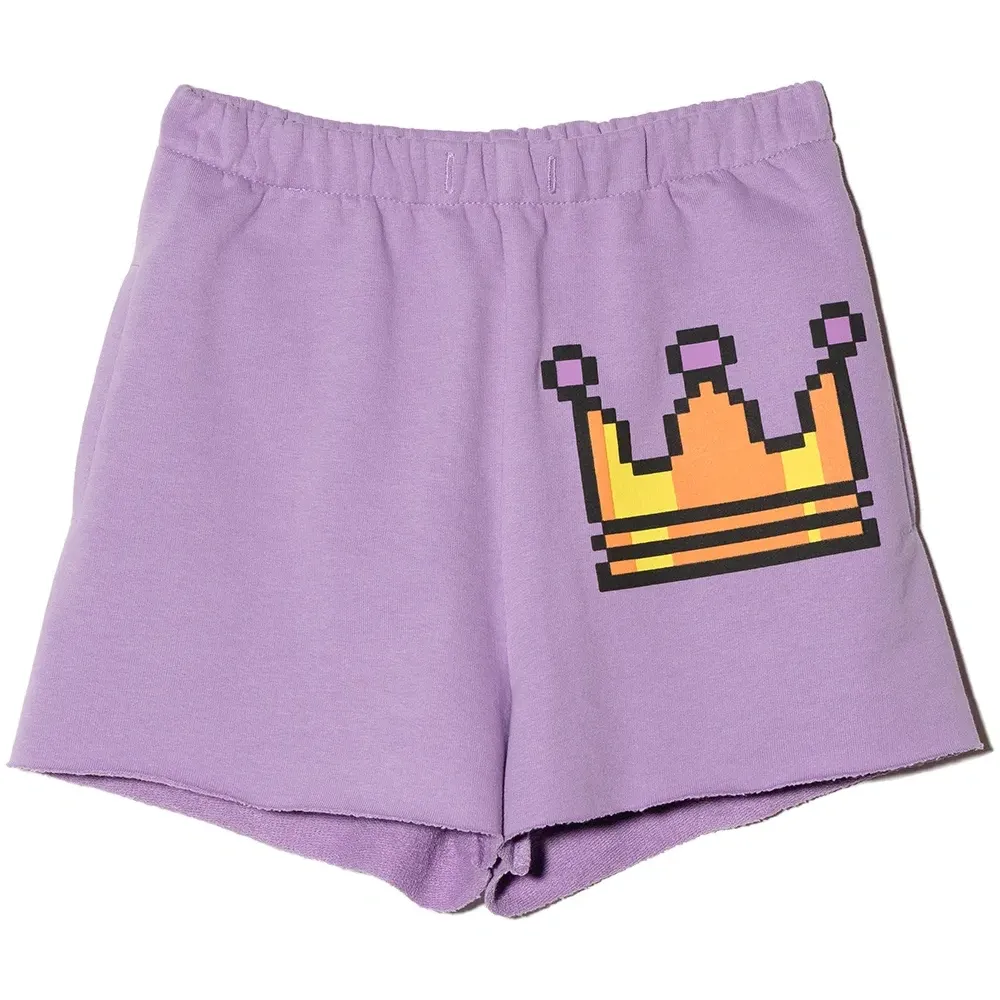Шорты с принтом Pixel Crown