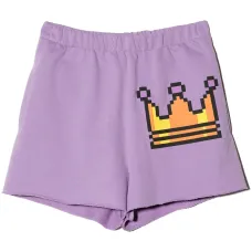 Шорты с принтом Pixel Crown