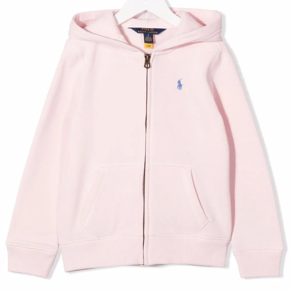 Худи на молнии с вышитым логотипом