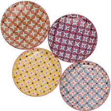 Набор Hippy из четырех тарелок Набор Hippy из четырех тарелок