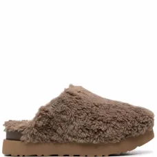 Слиперы из овчины на платформе