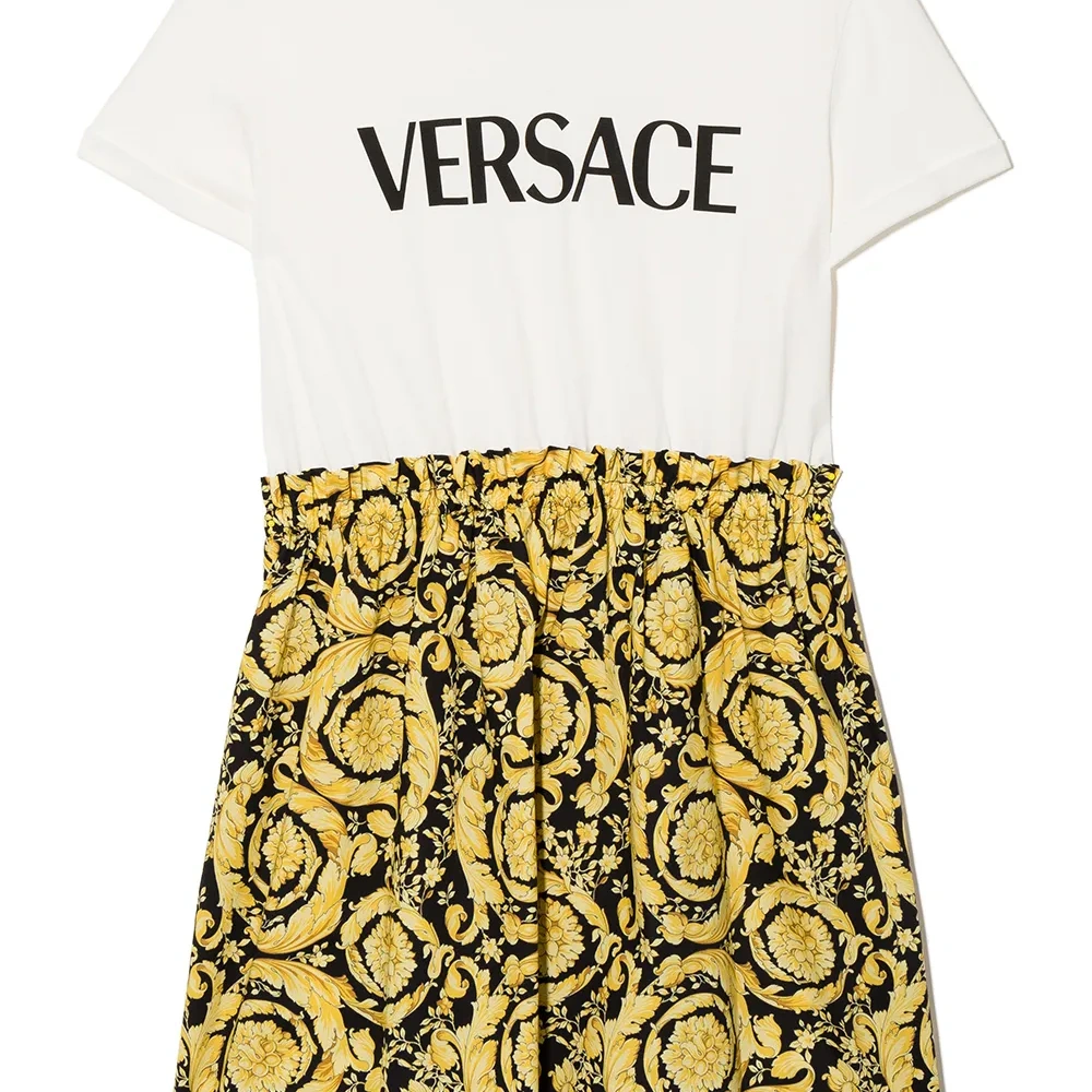 Платье-футболка с принтом Barocco Kids