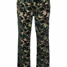 прямые брюки с камуфляжным принтом