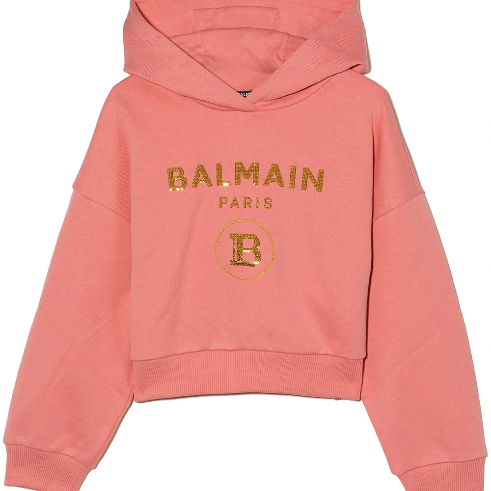 Укороченное худи с логотипом