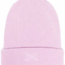 Кашемировая шапка бини с вышивкой