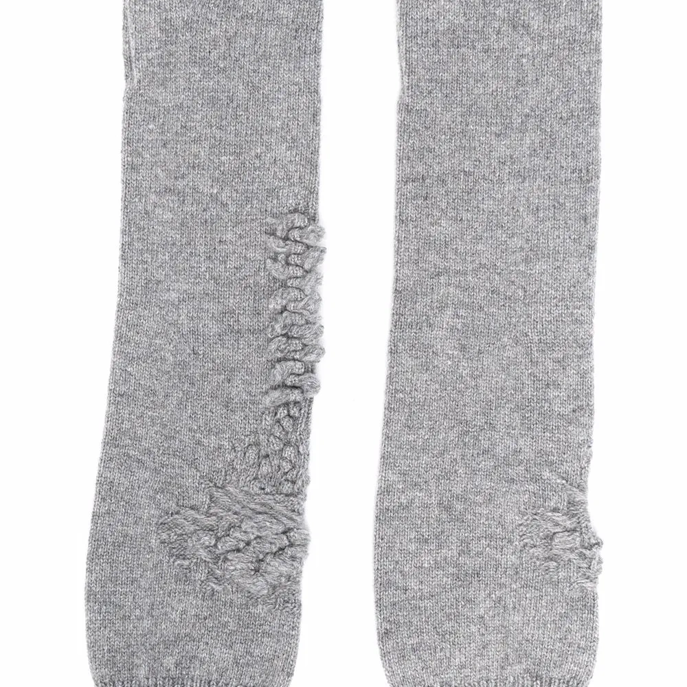 Кашемировые перчатки-митенки