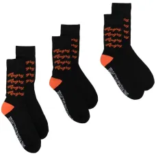 Комплект из трех пар носков с принтом Angry