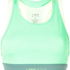 Спортивный бюстгальтер в стиле колор-блок