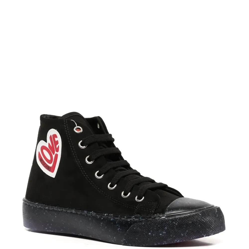 высокие кеды с нашивкой-логотипом