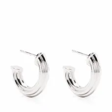 Серьги-кольца ridge среднего размера