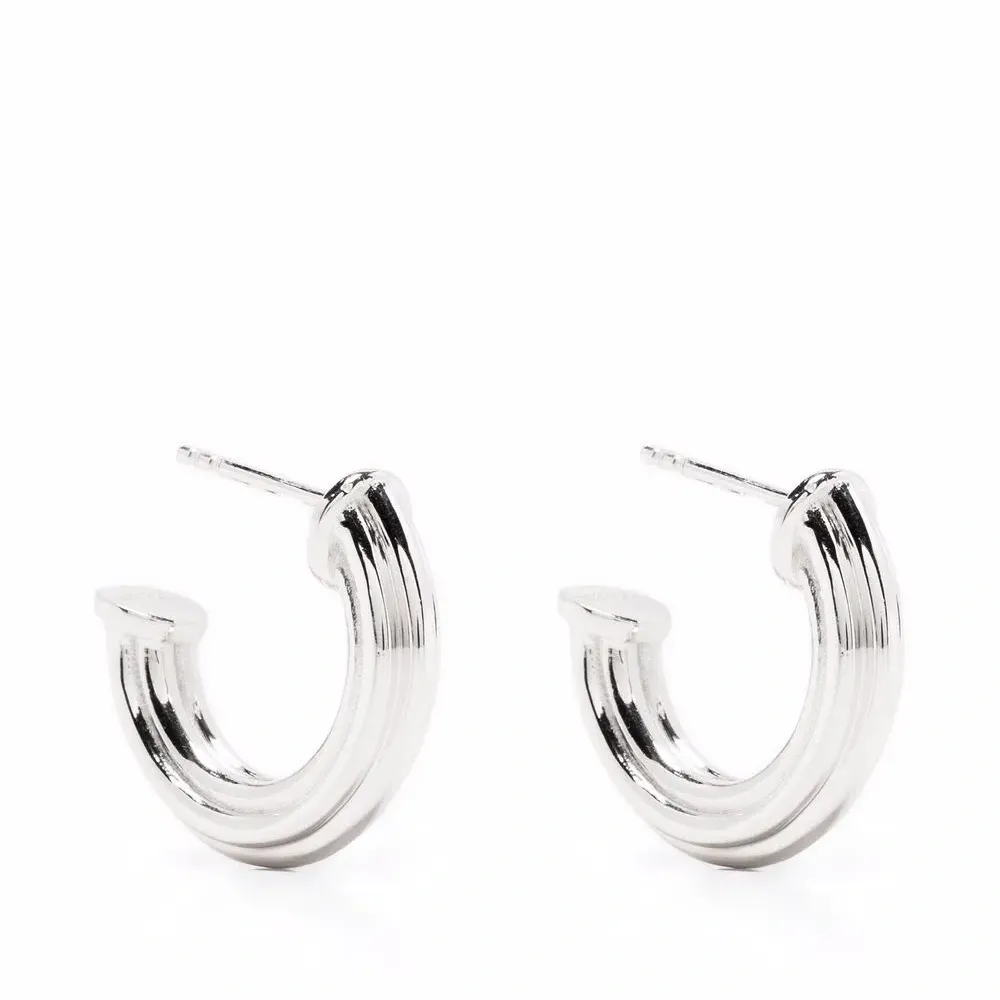 Серьги-кольца ridge среднего размера