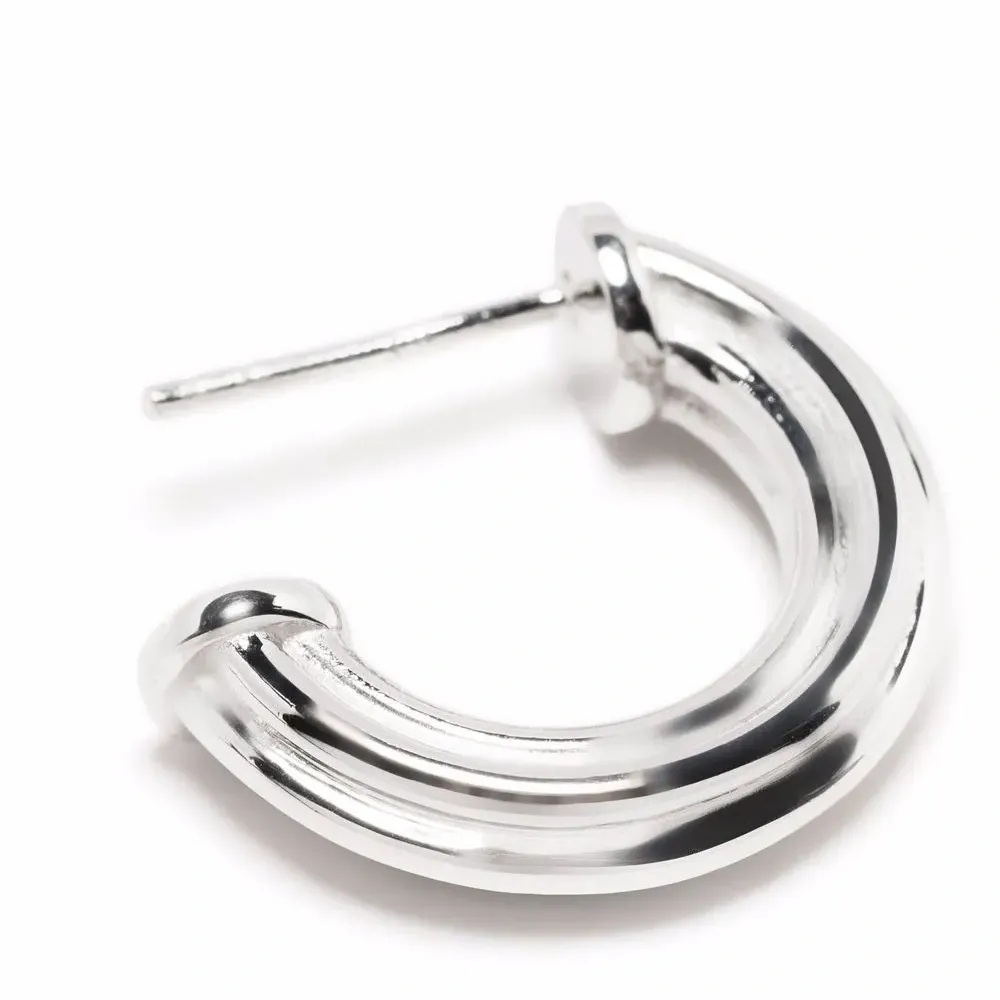 Серьги-кольца ridge среднего размера