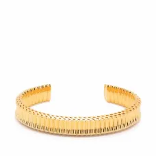 Фактурный незамкнутый браслет-кафф