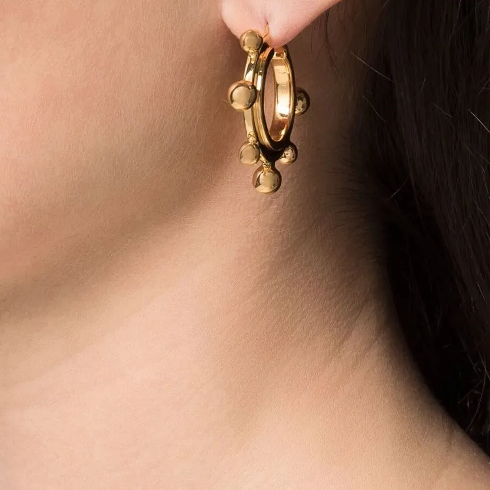 Серьги-кольца Sphere среднего размера