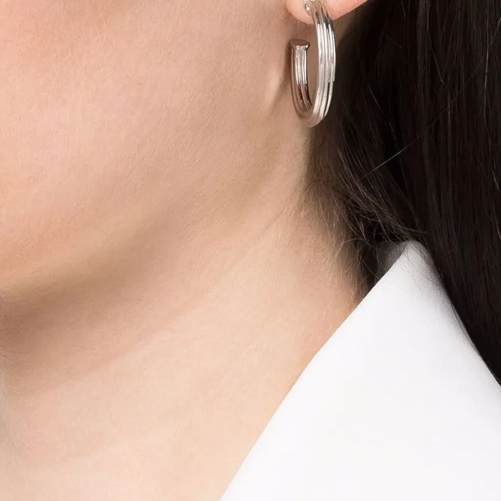 Крупные серьги-кольца