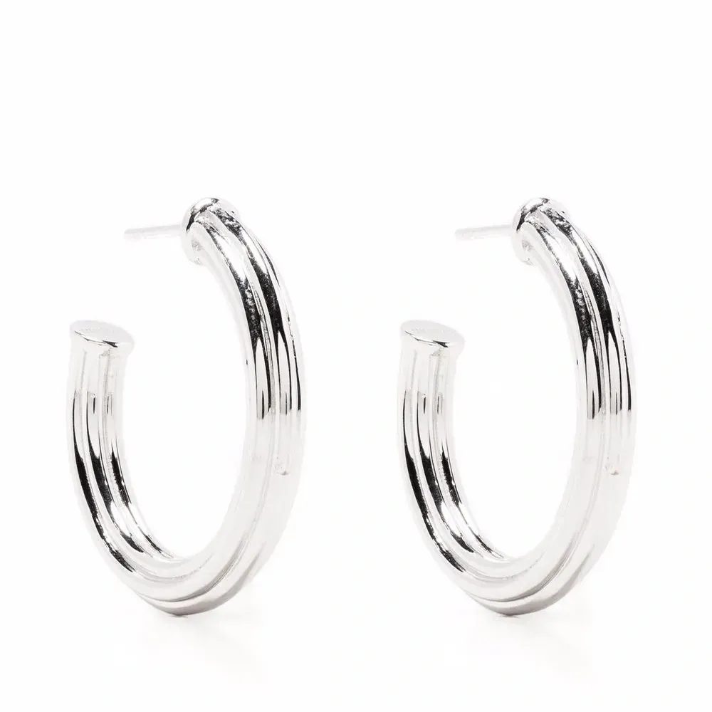 Крупные серьги-кольца