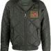 стеганая куртка на молнии с нашивкой-логотипом