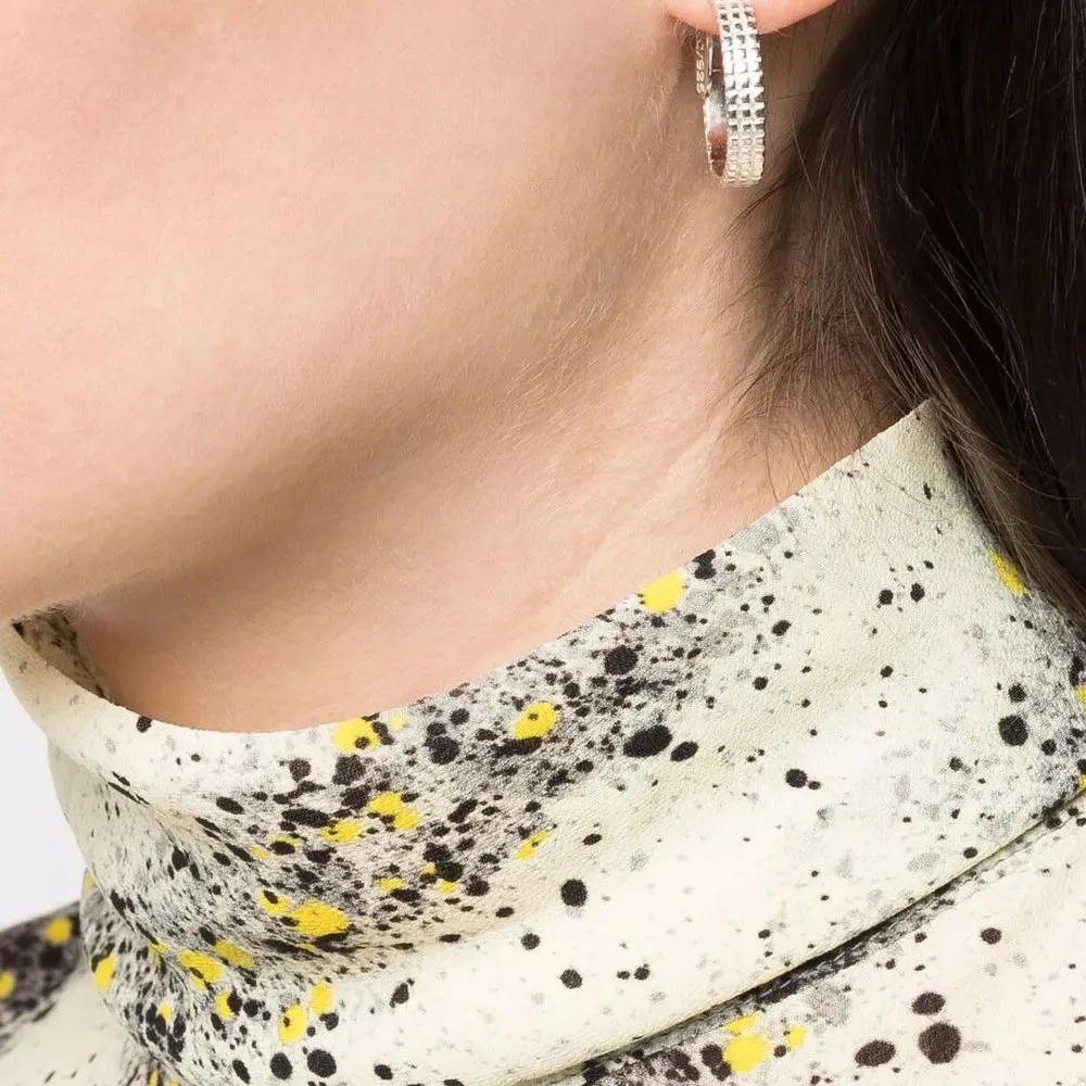 Цепочные серьги-кольца