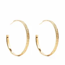 Цепочные серьги-кольца