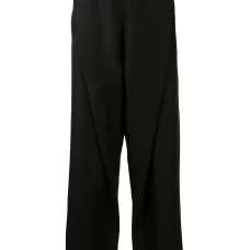 Прямые брюки со складками