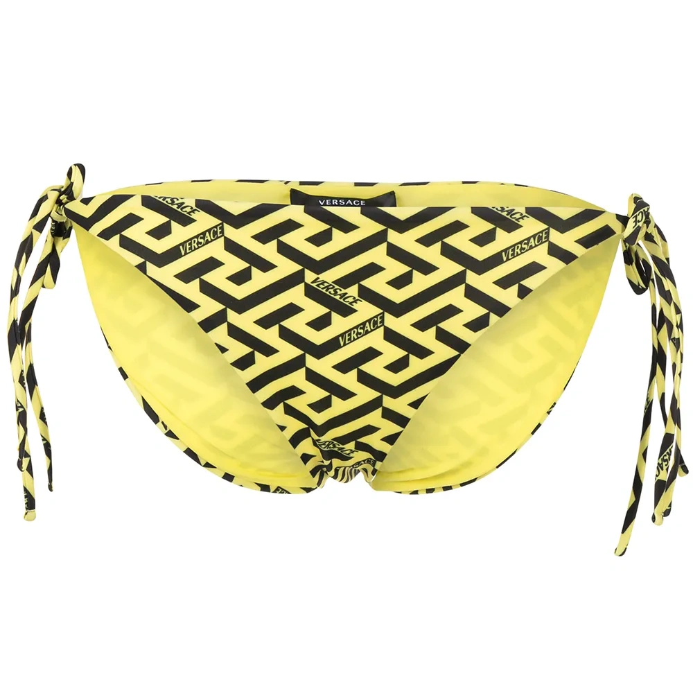 Плавки бикини с принтом Greca Signature