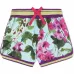 Шорты с кулиской и цветочным принтом