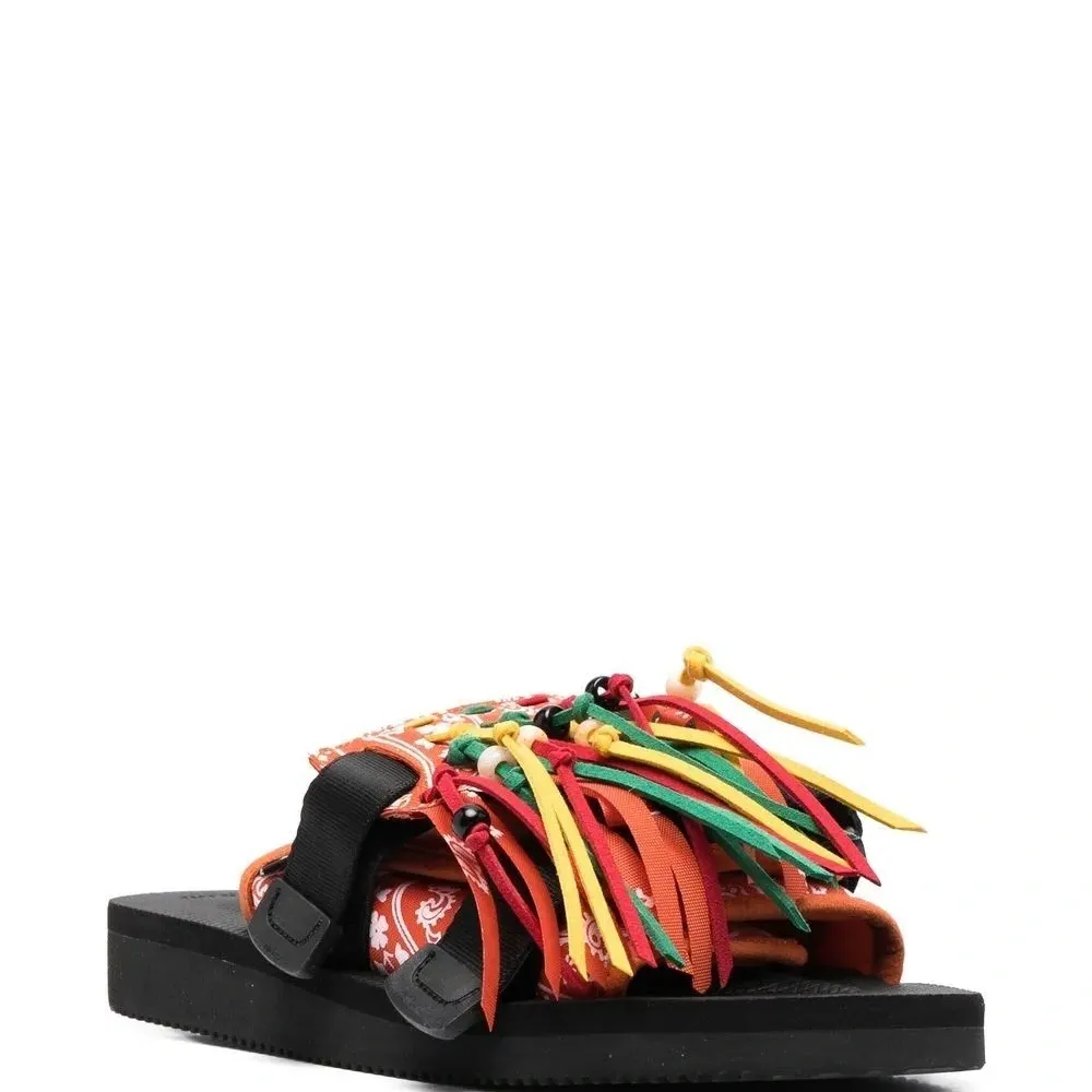 Шлепанцы Moto с бахромой из коллаборации с Suicoke