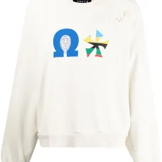 Толстовка с эффектом потертости