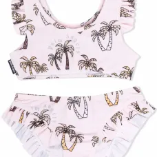 Бикини с оборками и принтом