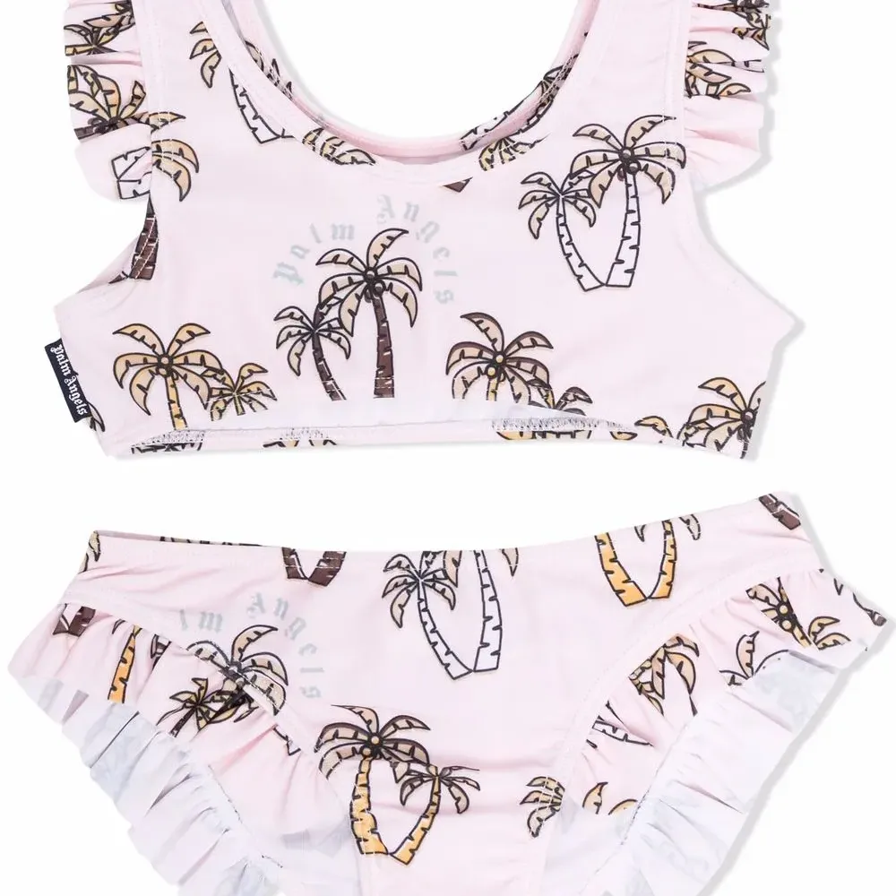 Бикини с оборками и принтом