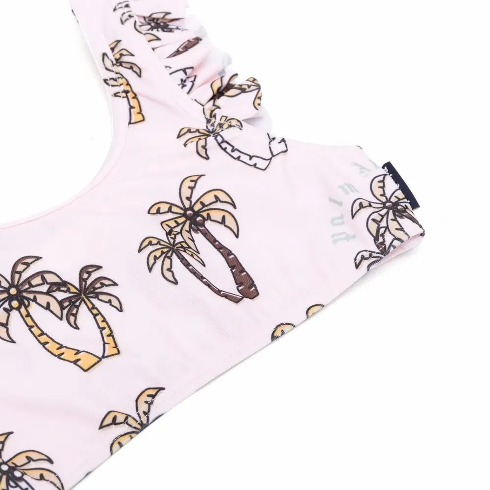 Бикини с оборками и принтом